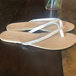 Silver Rhinestone Sandal
